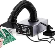 Soldering Iron Station with Fume Extractor,150W Solder Fume Extractor Speed Adjustable, 75W Soldering Station 0-450℃ Temperature Adjustable, 4 Stage Filtration, LED Lighting