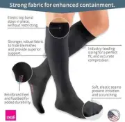 Compression Socks Stockings Womens Mens Knee High Medical 15-20 mmHG Black Large