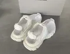 NEW Designer Balenciaga shoe $820 flat 41 slide Track sandal Thong 40 10 BARGAIN
