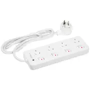 HPM 4 Outlet Surge Switch Powerboard