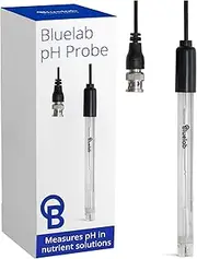 Bluelab PROBPH pH Probe for Water, Replacement Electrode for Meter, Monitor, and Controller with Easy Calibration, Tool for Hydroponic System and Indoor Plant Grow