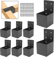 Pergola Brackets 8Pcs,4“X 4"(Actual 3.6 "X 3.6") Rafter Post Brackets,Pergola Co