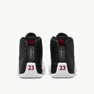 【NIKE 耐吉】jordan 喬丹 12代 籃球鞋 AJ12 Playoffs RETRO 經典 季後賽 黑白 男鞋(CT8013-006)