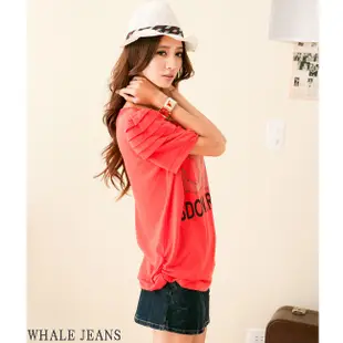 WHALE JEANS 潮流時尚抓皺牛仔短裙-111600