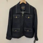 LRL Ralph Lauren Jeans Co Nolita Denim Jacket Women’s 2X Nautical Military NWT
