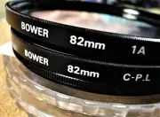 82mm Coated 2 filter set. Circular Polarizer and and Skylight 1A. Pro. NEW !