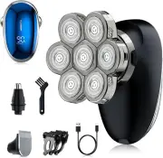 Head Shavers for Bald Men 3-in-1 Electric Razor LED Display Dry & Wet Waterproof
