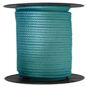 ANCHOR ROPE DOCK LINE 5/8" X 200' BRAIDED 100% NYLON TEAL MADE IN USA