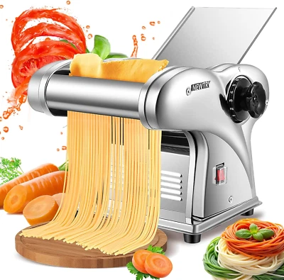 Electric Pasta Maker Noodle Maker Pasta Making Machine Dough Roller Cutter Thick
