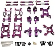 Metal Upgrade Kit for WLtoys 1/12 124008 124016-17-18-19 1/14 144001-02-10 Corolla RC Car Parts(Purple)