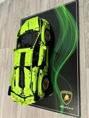 42115 Lego Lamborghini Sian Wall Display Panel with Metal hanging bracket.