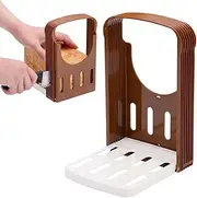 Bread Slicer for Homemade Bread Foldable Bread Slicer Compact Bread, 4 Thickness, Compact Bread Slicing Guide Loaf Cutter Machine Plastic Bread Machine, Bread Cutter for Most Homemade Breads/1330