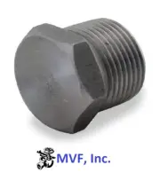 1/8" 3000/6000 Threaded (NPT) Hex Plug A105 Forged Steel Pipe Fitting FS130121