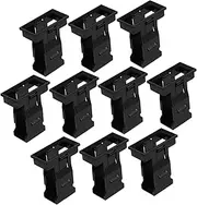 Holibanna 10pcs Circuit Breaker Bracket Concealed Bracket for Breaker Circuit Breaker Fixing Base Holder Bracket Circuit Breaker Mounting Plate 1p Buckle 1p Mount Plastic Black