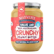Mayver's Peanut Butter Crunchy 750g(Pack of 6)