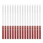 16pcs Kebob Skewers 39.5cmx10mmx2mm Stainless Steel Flat Sticks with Wood Handle