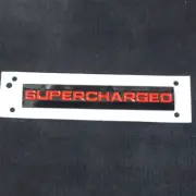 3x Black Red Glossy SUPERCHARGED Plastic Decal Sticker Badge Emblem HSE 3D Turbo (for: Renault)