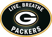 Siskiyou Sports NFL Green Bay Packers Live-Breath Auto Decal, Team Colors, One Size