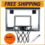 Durable Indoor Mini Basketball Hoop with LED Lighting & Easy Door Installation
