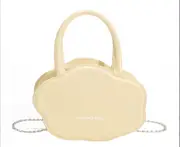 B19 Yellow Cosmetic Handbag One Shoulder Messenger Cloud Bag Women