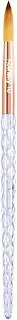 Kiara Sky Acrylic Brush #10 - Clear | 100% Pure Kolinsky | Crystal Cut Handle and Acetone Resistant