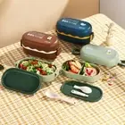 Microwave Heating Compartmentalized Lunch Box Office Workers