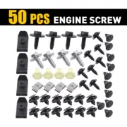 50PC Fit Toyota Lexus Under Engine Cover Underbody Clips Mudguard Shield Screws