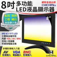 在飛比找蝦皮購物優惠-【CHICHIAU】8吋TFT-LED液晶顯示器/螢幕（80