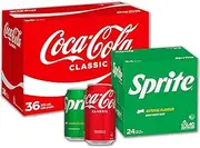 Coca-Cola Bundle: Classic 36pk & Sprite 24pk