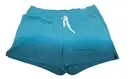 Lane Bryant LIVI Ombre Blue Jersey Drawstring French Terry Shorts Size 30/32 New