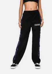 [Pleasures] Black Memories Leopard Velour Pants