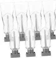 WOFASHPURET 8pcs Refillable Lipstick Tubes Empty Lip Gloss Containers Toothpaste Shape Bottles for Travel and Cosmetic Storage Convenient and Practical Design