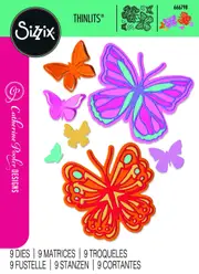 Sizzix Thinlits Die Set 9PK Spring Wings by Catherine Pooler