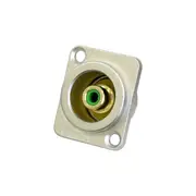 AMPHENOL PD3212 RCA D Shell Socket Green Stylish Design RCA D SHELL SOCKET GREEN