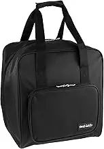 Hobby Gift Overlocker Serger Machine Storage Travel Bag- Polyester Padded Carrying Bag - Pockets for Extra Accessories Storage (d/w/h) 39 x 32 x 36cm, Black, Black, (d/w/h) 39 x 32 x 36cm., Modern,