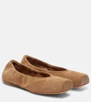 [Alaia] Alaïa Suede ballet flats AU 7 brown