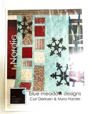 Nordiac Lap Quilt Blue Meadow Designs By Pattern Cori Derksen & Myra Harder