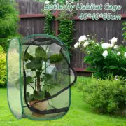 Butterfly Habitat Cage Enclosure Pop-up Collapsible Mesh Cage Caterpillars ☠Ж