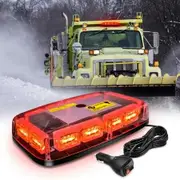 12 Inch Roof Top Strobe Lights 48LED Hazard Emergency Warning LED Flashing Light Magnetic 12V 24V Cars Trucks Tractors Snow Plows Construction Vehicles