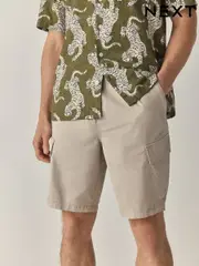 Bone Elasticated Waist Cargo Shorts (AL5571) | $51