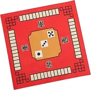 Abaodam Mahjong Mat Slip Microfiber Table Cover for Tile Games Noise Reduction Travel Friendly Design Fits Game Tables
