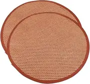 VANZACK 2pcs Summer Cooling Mat for Pets Rattan Grass Dog Air Conditioning Cushion for Crate and Car Travel Prevent Overheating for Dogs and Cats