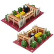 2Pcs 200W 4-Way 3 Way Treble & Midrange & Dual Bass Speaker Crossover Divider