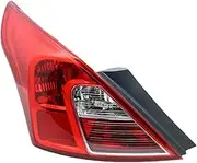 Left/Right Side Tail Lamp，Compatible for Nissan Sunny Almera 2011 2012 2013 2014 2015 2016 2017 Rear Tail Light Brake Lamp with(Left-1PCS)