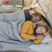 在飛比找ETMall東森購物網優惠-NH挪客雙人睡袋成人戶外露營便攜雙人帶枕睡袋秋冬保暖情侶棉睡