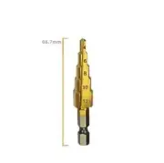 Cutter Cone Step Drill Bits HSS Pagoda Shape Hex Shank Spiral 5 step 4-12mm