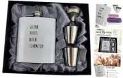 Weird Aunts Build Character Funny Flask, Auntie Gift Ideas, Funny Sister White