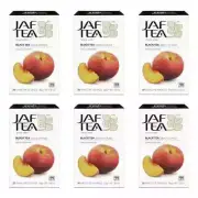 JAF TEA - Peach Black Tea - 6 Boxes, 120 Tea Bags free shipping world wide