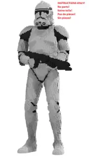 LEGO Clone trooper statue building instructions INSTRUCTIONS ONLY NO BRICKS