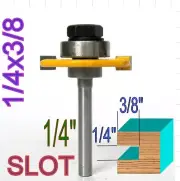 1 pc 1/4" Shank 1/4" Kerf and 3/8" Width Slotting Router Bit S